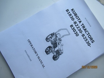 Manual Kubota GB - Kubota : B1830
