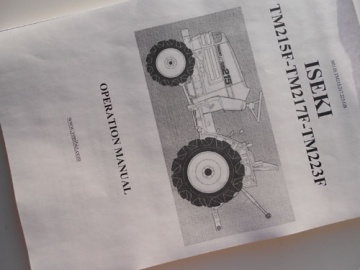 Manual Iseki GB - Iseki : TM, TM215(H), TM217(H), TM223
