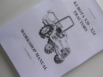Manual de taller Kubota GB - Kubota : X20, X24
