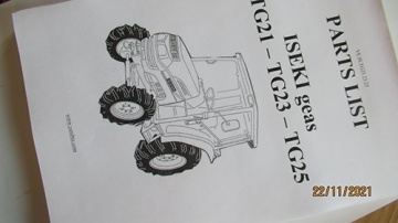 Vista despiezada Iseki   - Iseki : GEAS, TG21, TG23, TG25
