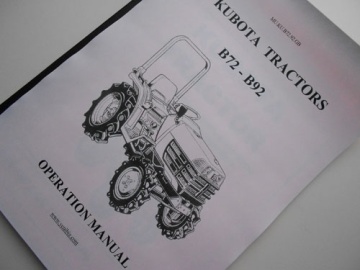 Manual Kubota GB - Kubota : B72, B92
