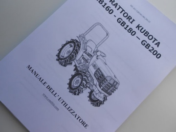 Manual Kubota IT - Kubota : GB160, GB180, GB200
