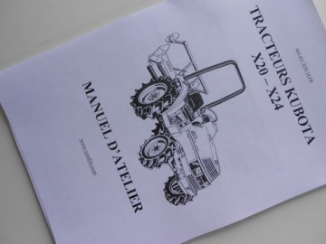 Manual de taller Kubota FR - Kubota : X20, X24
