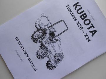 Manual Kubota GB - Kubota : X20, X24
