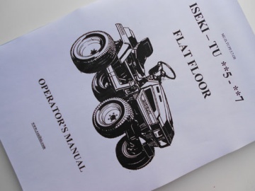 Manual Iseki GB - Iseki : TU, TU125, TU127, TU135, TU137, TU145, TU147, TU155, TU157, TU165, TU167, TU175, TU177, TU185, TU187, TU197, TU205, TU207, TU217, TU227
