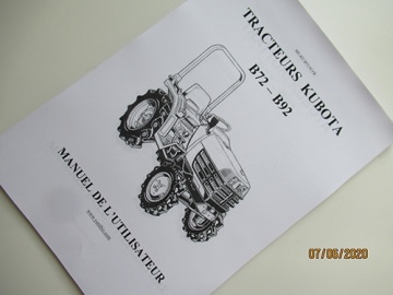 Manual Kubota FR - Kubota : B72, B92
