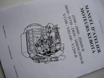 Motores Kubota Z500 - Z600 - ZH600-B - D650 - D750 - D850 - DH850 - D950-B - V1100 - VH1100 - V1200-B