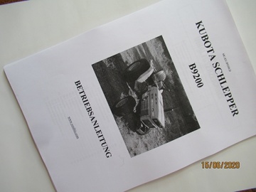 Manual Kubota D - Kubota : B9200
