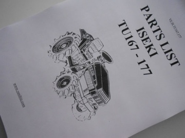 Vista despiezada Iseki   - Iseki : TU167, TU177
