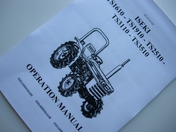 Iseki TS1610 -TS1910 - TS2510 - TS3110 - TS3510