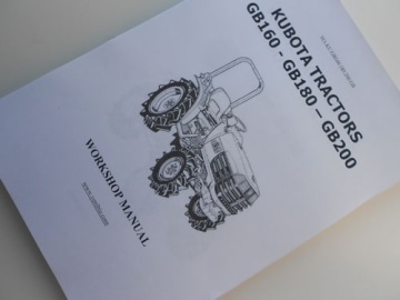 Manual de taller Kubota GB - Kubota : GB160, GB180, GB200
