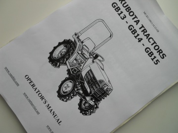 Kubota GB13 - GB14 - GB15