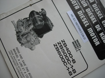 Motor Kubota ZL600 diesel - en français - auf Deutsch - in English