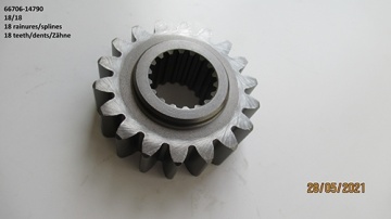 Pinon puente trasero Kubota delantero - Kubota : B1200, B1400, B1402, B5200, B7200
Zen-Noh : ZB1200, ZB1400, ZB1402, ZB7200
