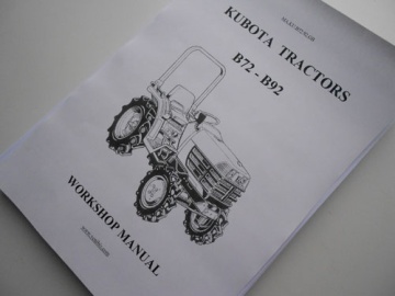 Manual de taller Kubota GB - Kubota : B72, B92
