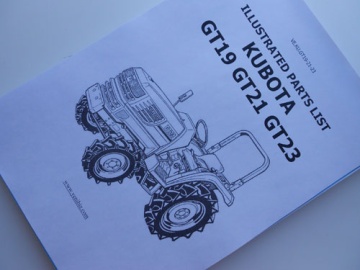 Vista despiezada Kubota - Kubota : GT19, GT21, GT23
