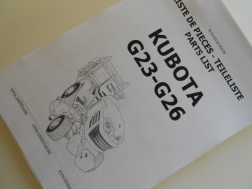 Kubota G23 - G26