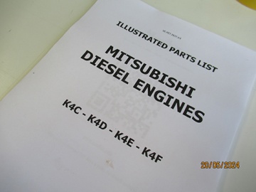 Vista despiezada Mitsubishi K4 - Mitsubishi : K4C, K4D, K4E, K4F
