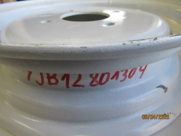 Llanta 12'' 4 huecos blanco D=80 mm - I=130 mm - Yanmar : F14, F15, F22-FX22, GK160, Ke, YM1100, YM1401, YM1500, YM1510, YM1610
